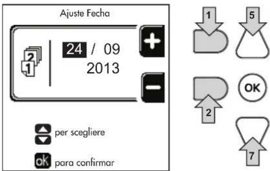 FERROLI Opera - Ajuste de fecha y horario - 1