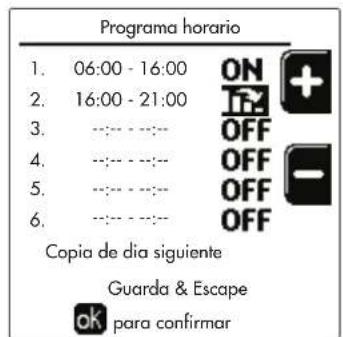 FERROLI Opera - Programación del horario - 15
