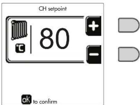 FERROLI Opera - Heating temperature adjustment - 2