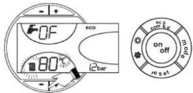 FERROLI Atlas D ECO 34 COND SI UNIT - Regulación de la temperatura de calefacción - 1