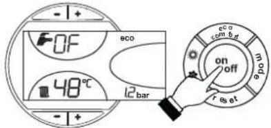 FERROLI Atlas D ECO 34 COND SI UNIT - Turning the boiler off - 2