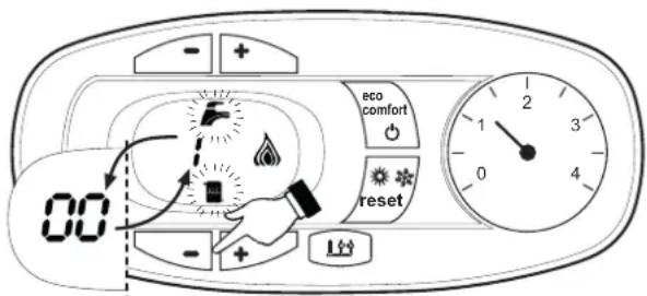 FERROLI DIVAtech D LN C24 - TEST mode activation - 1