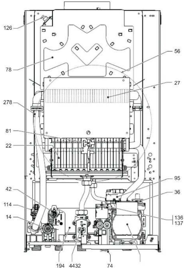 FERROLI DIVAtech D LN C24 - Dimensioni e attacchi - 6