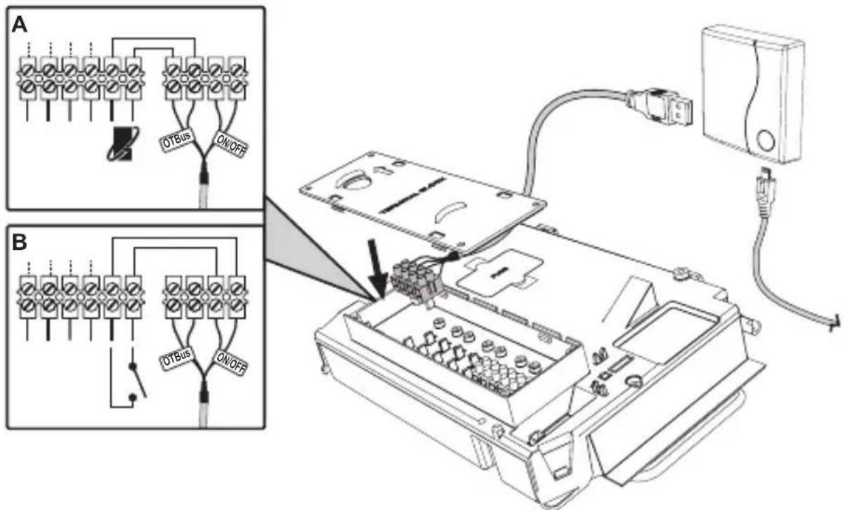 FERROLI Connect - Installing the receiver - 1