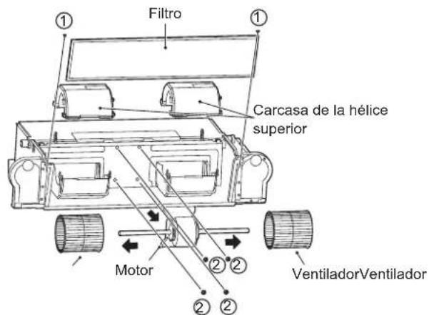 FERROLI Jolly Top - 6) Si es necesario sustituir el motor, siga los pasos que se indican a continuación: - 2