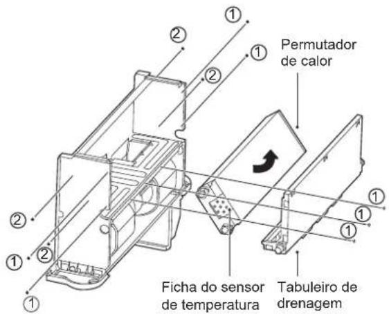 FERROLI Jolly Top - 4) Como mudar o convector da ligação à esquerda para a ligação à direita - 2
