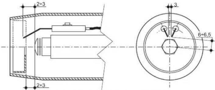 FERROLI Atlas D Eco Si Unit - Posición de los electrodos y del deflector - 1