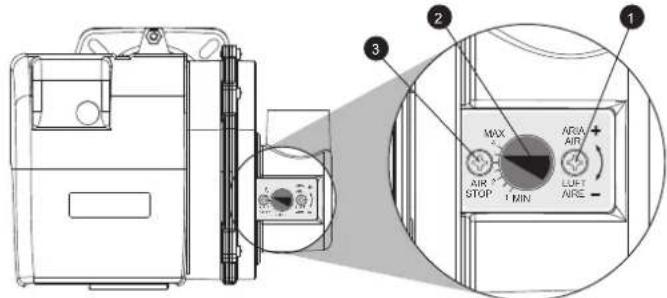 FERROLI Atlas D Eco Si Unit - Regulación de la compuerta de aire - 1