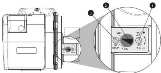 FERROLI Atlas D Eco Si Unit - Air damper adjustment - 1