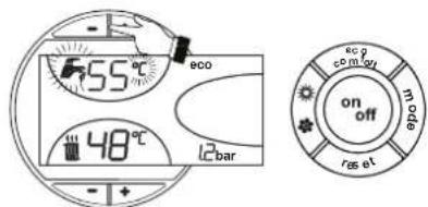 FERROLI Atlas D Eco Si Unit - Regeling van temperatuur sanitair water - 1