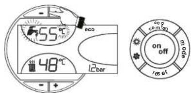 FERROLI Atlas D Eco Si Unit - DHW temperature adjustment - 1