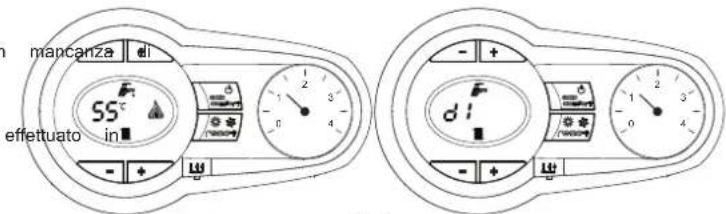 mancanza di 55°C effettuato in ■ - + 4 - + 3 - + 2 d1 0 3 4
