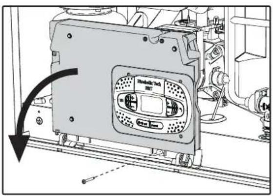 FERROLI Bluehelix Top RRT K 50 - Accès au bornier et au fusible - 1