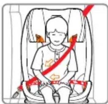 Foppapedretti Tourist - Installazione del seggiolino auto del Gruppo II/III per bambini di peso compreso tra 15 e 36 kg, con la cintura di sicurezza a tre puniti - 4