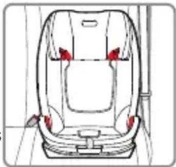 Foppapedretti Tourist - Installing the car seat in Group II/III for children weighing between 15 and 36kg , with the 3-point seat belt - 1