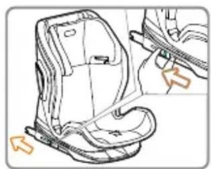 Foppapedretti Tourist - Instalación de la silla de coche del grupo II/III para niños con un peso comprendido entre los 15 y los 36 kg, con el cinturón de seguridad de tres+puntos y connectores ISOFIX - 4