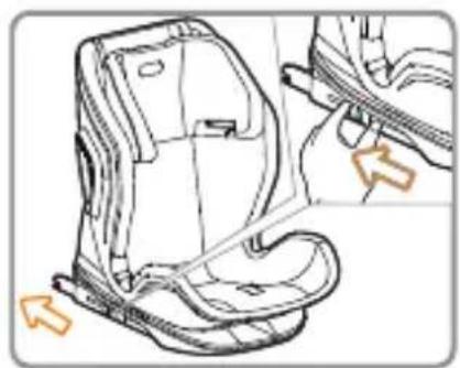 Foppapedretti Tourist - Installazione del seggiolino auto del Gruppo II/III per bambini di peso compreso tra 15 e 36 kg, con la cintura di sicurezza a tre puniti e connettori ISOFIX - 4