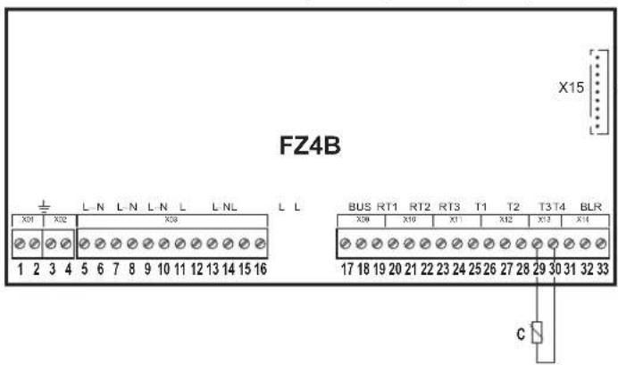 FERROLI FZ4 - - Stand alone 2: Generator without Opentherm protocol (ON/OFF) with temperature control - 1