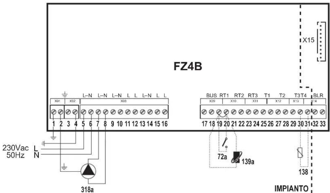 FERROLI FZ4 - Elektrische Anschlüsse - 1