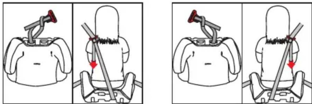 Foppapedretti Clever - Pasante dela tirante del asiento elevador (J) - 1