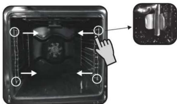 ROSIERES RFZ 327 IN - ENTFERNEN UND REINIGUNG DES GRILLROSTS - 1