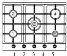 ROSIERES RTG 95 SQF IN - Adaptação a diversostips de gás - 125