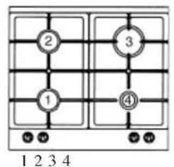 ROSIERES RTG 95 SQF IN - Adaptação a diversostips de gás - 116