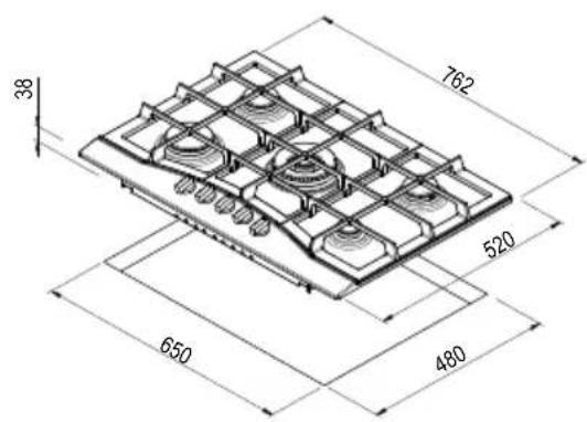 ROSIERES RTG 95 SQF IN - Elektrische kookplaten/Glaskeramik verwarmings-elementen - 104