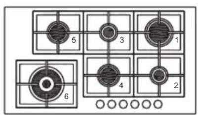 ROSIERES RTG 95 SQF IN - Elektrische kookplaten/Glaskeramik verwarmings-elementen - 76