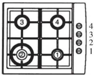 ROSIERES RTG 95 SQF IN - Adaptação a diversostips de gás - 96