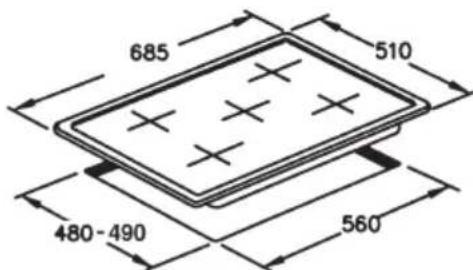 ROSIERES RTG 95 SQF IN - Adaptação a diversostips de gás - 45