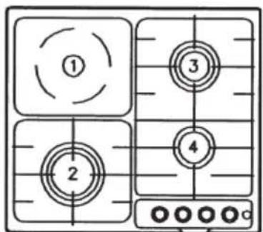 ROSIERES RTG 95 SQF IN - Adaptação a diversostips de gás - 32