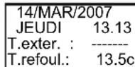 Fantini Cosmi EV87 - Menu principal - 2