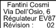 Fantini Cosmi EV87 - Menu principal - 7