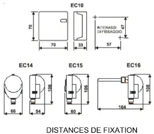 Fantini Cosmi EV87 - Sondes de température - 1