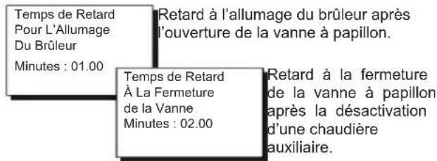 Fantini Cosmi EV91C - SOUS-MENU « TEMPORISATIONS » DU RÉGULATEUR SLAVE AUXILIAIRE - 1