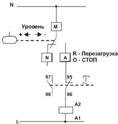 Fantini Cosmi A95 - СХЕМА СОЕДИНЕНИЯ ДЛЯ НАСОСА ЗАПОЛНЕНИЯ - 2