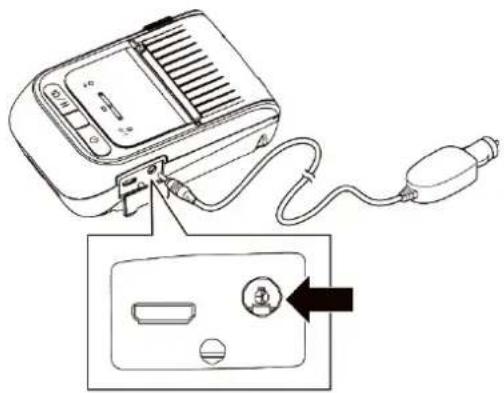 BROTHER RJ3055WB - Recharger la batterie avec l'adaptateur de voiture (en option) - 1