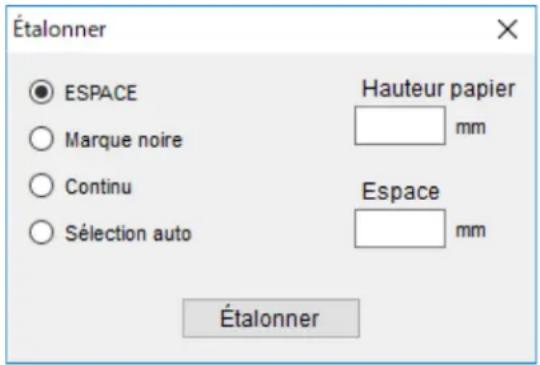 BROTHER RJ3055WB - Étalonner le capteur papier avec BPM - 1