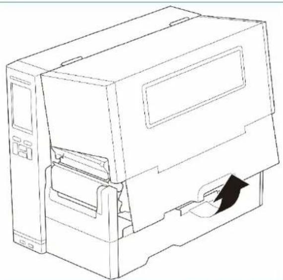 BROTHER TJ4520TN - Chargement du support en mode Enrouleur (En option pour TJ-4422TN/TJ-4522TN) - 1