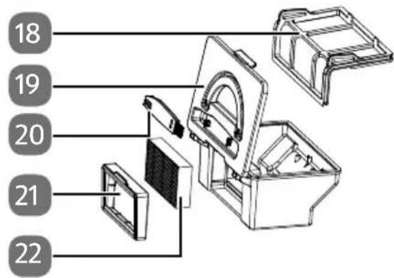 MEDION MD 18510 - Contenitore della polvere con fi ltro - 1