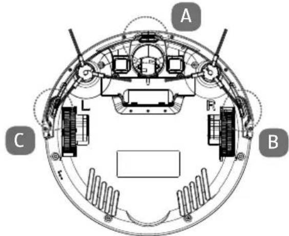 MEDION MD 18510 - Sensoren am Saugroboter - 1