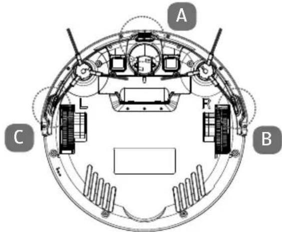 MEDION MD 18510 - Sensori sul robot aspirapolyvere - 1