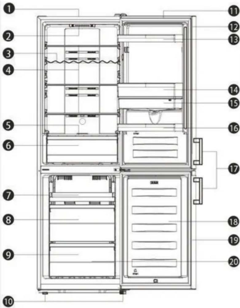 HISENSE RB390N4CCD - Description de l'appareil - 1