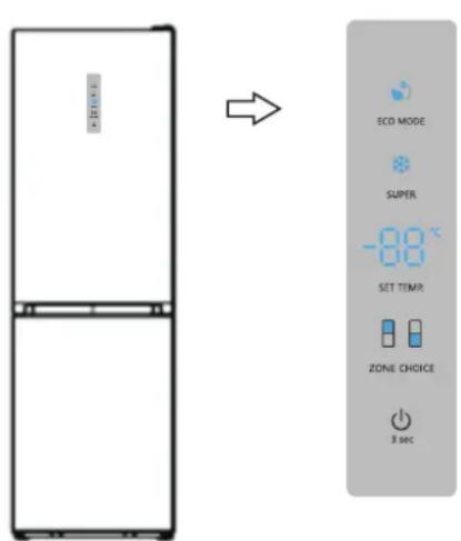 HISENSE RB390N4CCD - Pannello del display sulla porta - 1