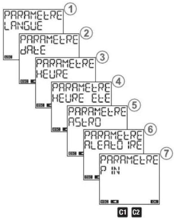 Vemer memo BT2 - MENU DES PARAMÈTRES - 1