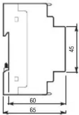 Vemer PR2P3D - DIMENSIONS MODULAIRE 4 DIN - 2