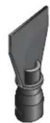 ARIETE Steam Mop 10 in 1 4164 - Les accessoires de petite dimension ont un seul sens de montage sur la rallonge. - 2