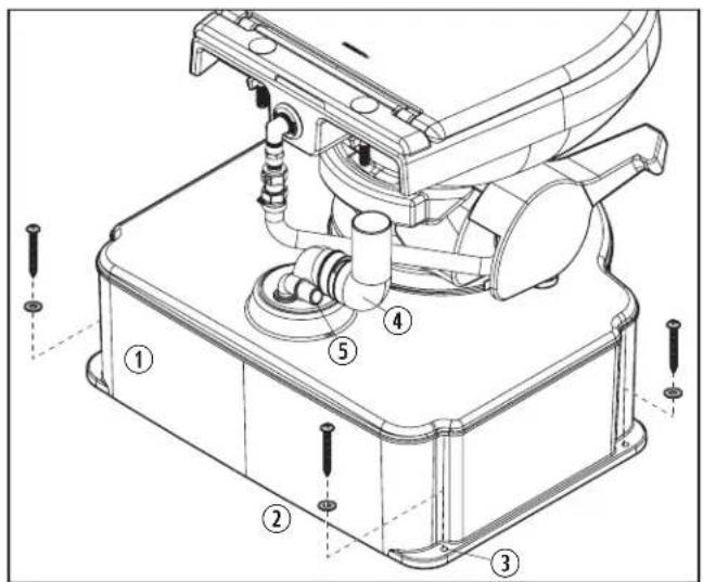 DOMETIC M65700 - Montering av septiktanken - 1