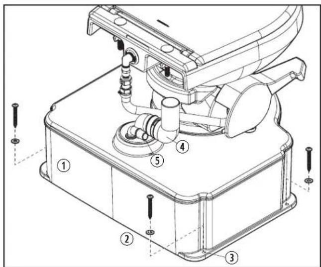 DOMETIC M65700 - Installation de la cuve à eaux noires - 1